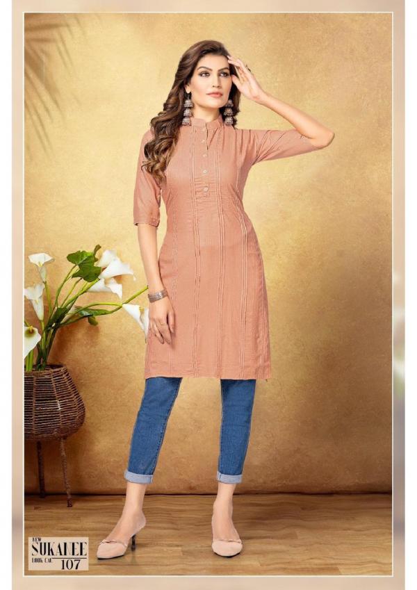 Sukanee Cac Regular Wear Rayon Designer Kurti Collection